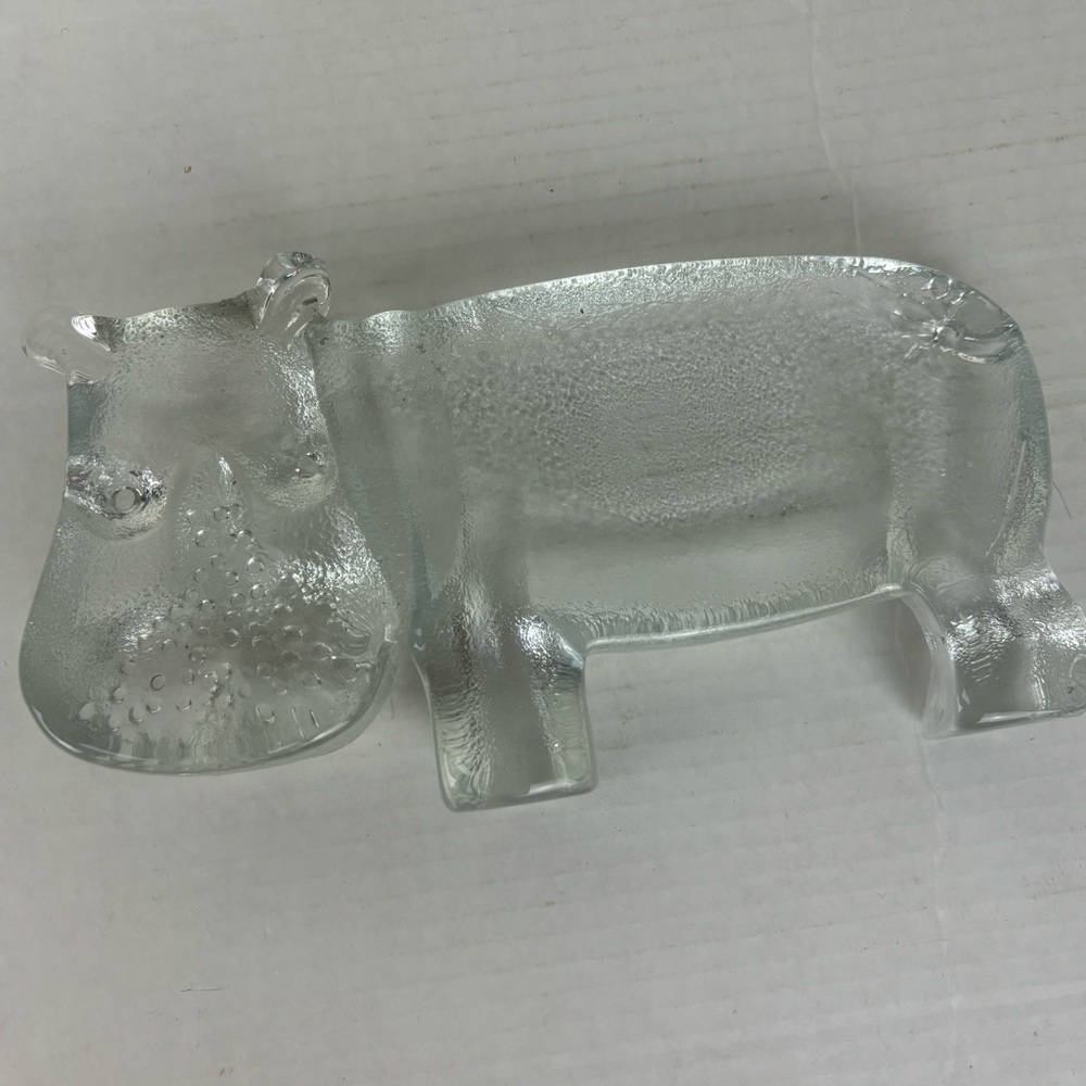Kosta Boda Bertil Vallien-Zoo Collection glass Hippo-vintage-70s - Picture 5 of 12